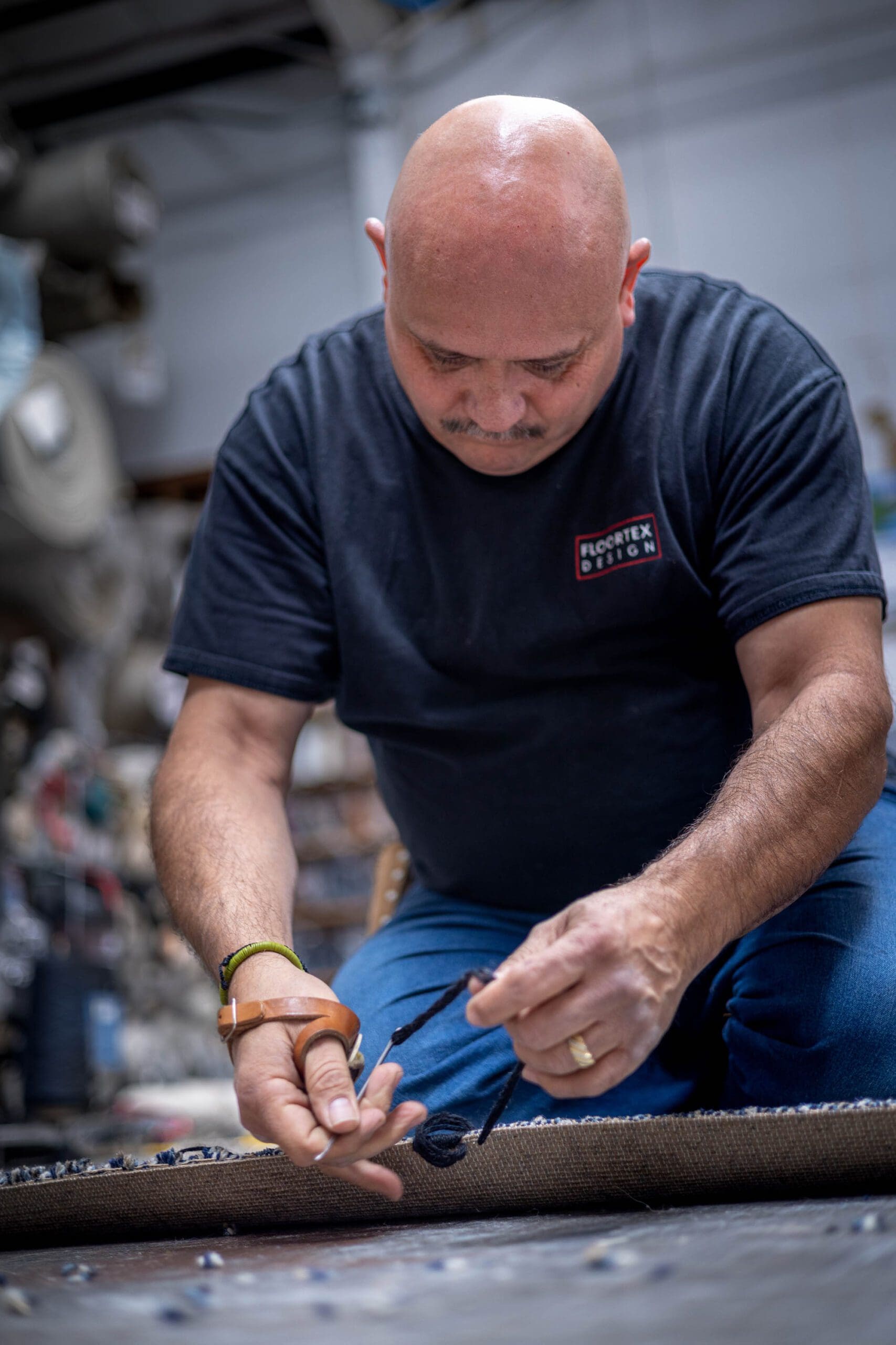 Caesar Peña – Head Rug Maker, Floortex Design – Abbey Carpet - Floortex ...
