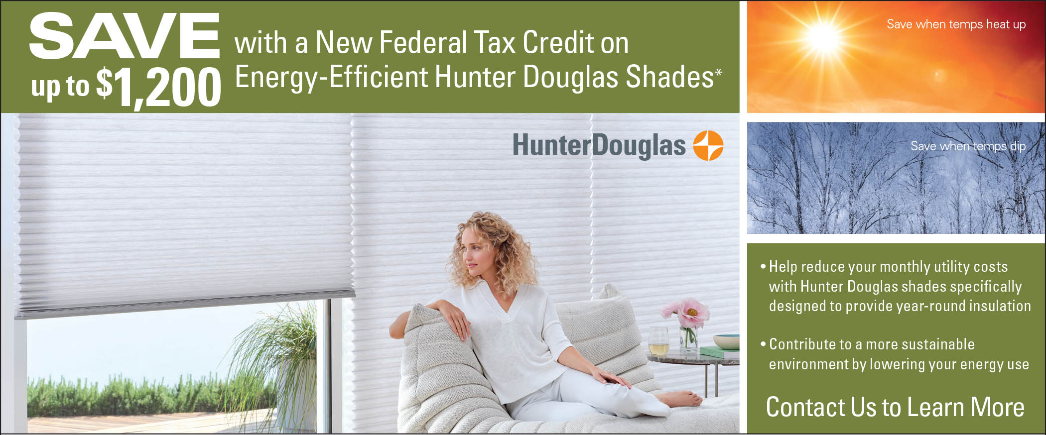 Hunter Douglas Energy Efficient Shades Promotions, Floortex Design