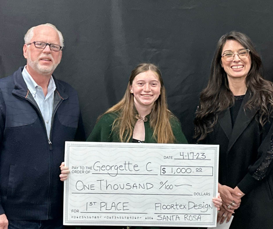 Santa Rosa High Art Students Awarded $1250 in Scholarships, Floortex Design