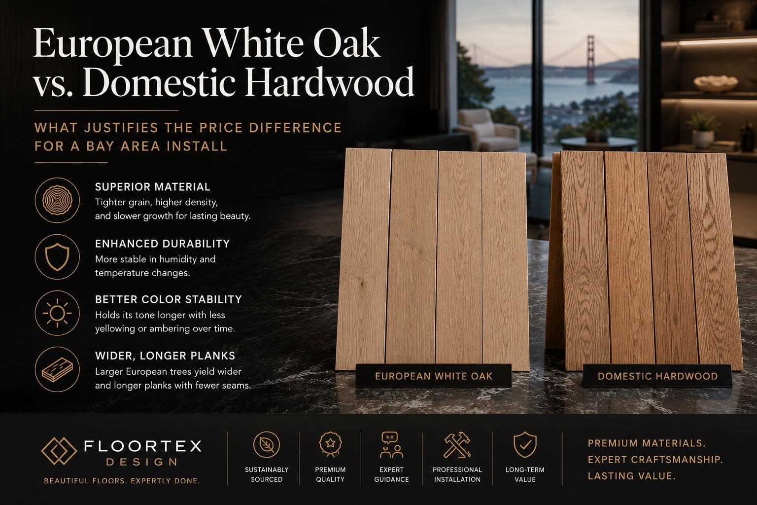 European White Oak vs Domestic Hardwood