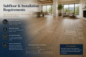 Wide Plank Subfloor and installation guidelines